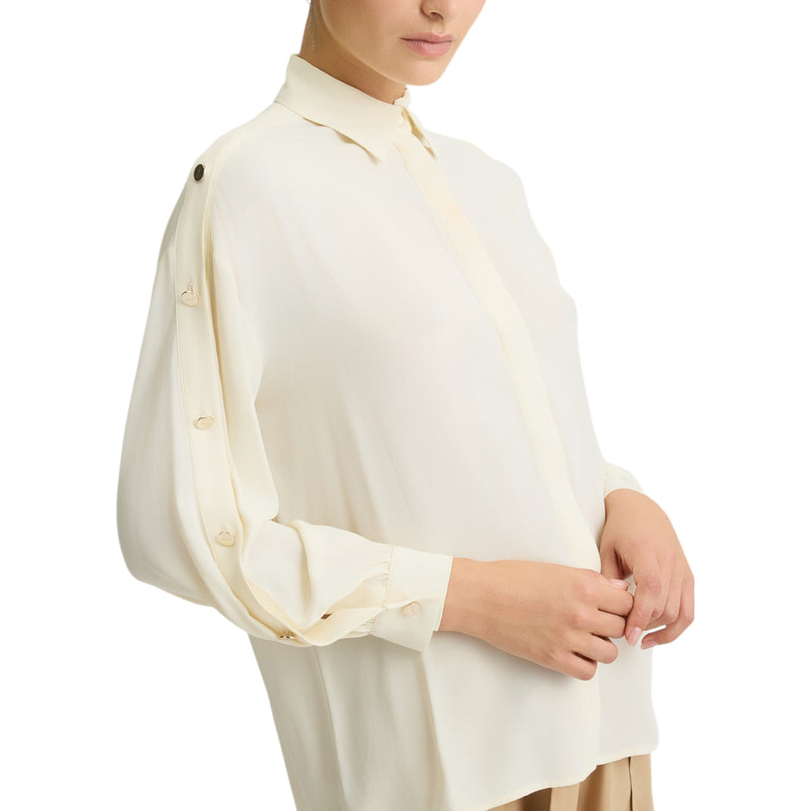 Camicia donna in crêpe de chine