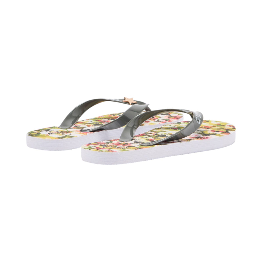 Infradito donna con stampa floreale