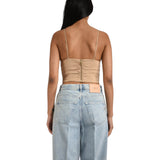 Top donna in lino rubye