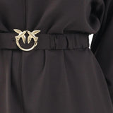 Abito donna corto in crêpe tecnico