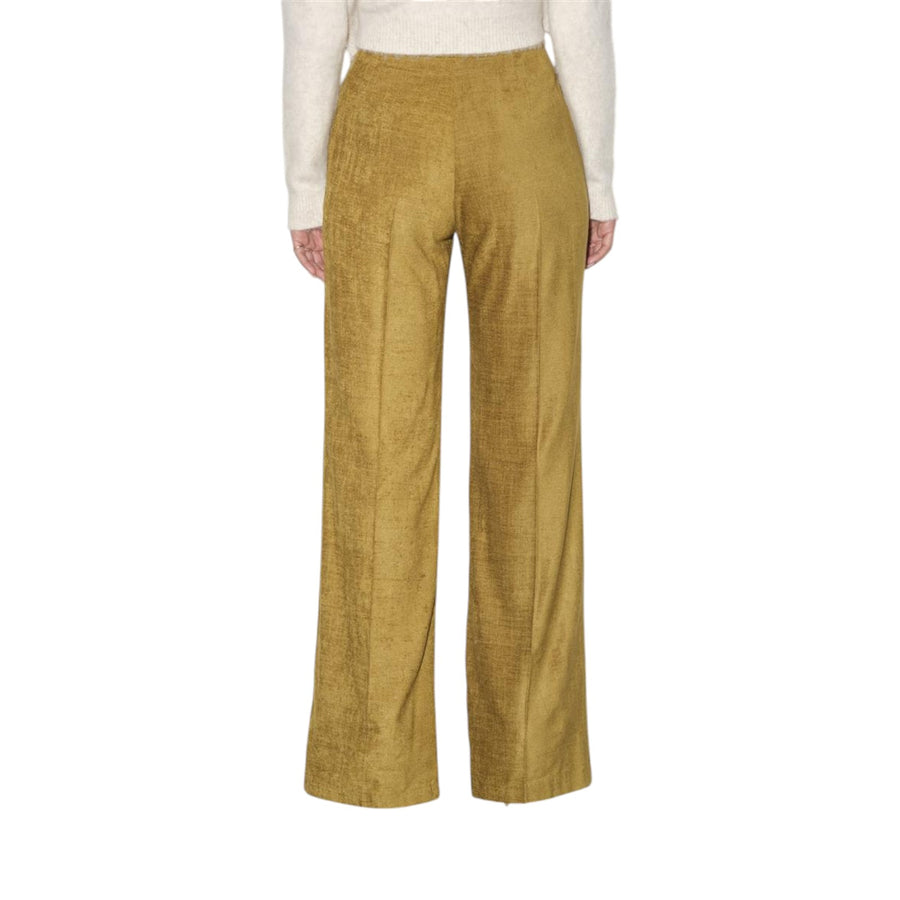 Pantaloni donna gamba dritta di velluto