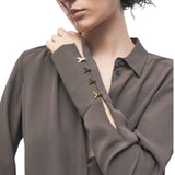 Camicia donna fluida in crêpe