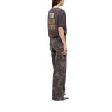 T-shirt donna Too Glam To Give A Damn con strass