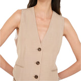 Gilet donna con dettaglio in pizzo