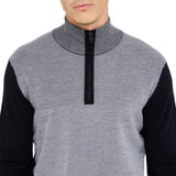 Maglia uomo in lana con zip