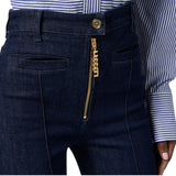 Jeans donna con zip gioiello