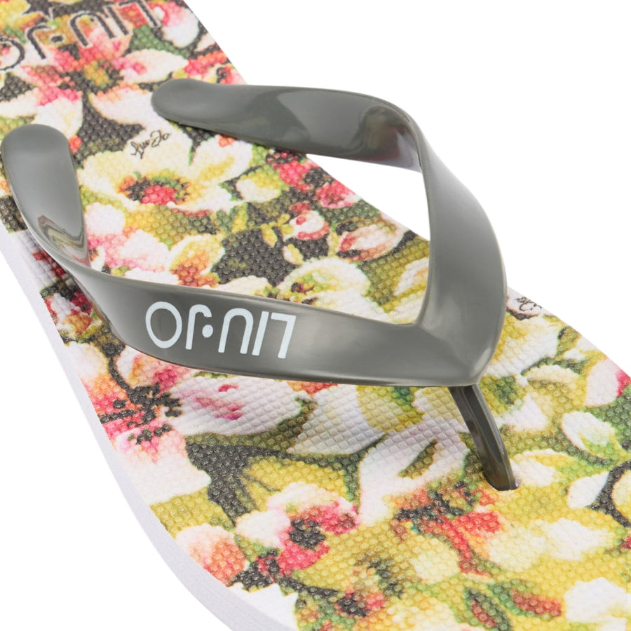 Infradito donna con stampa floreale