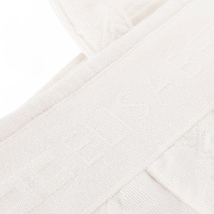 Tote donna in spugna jacquard con logo