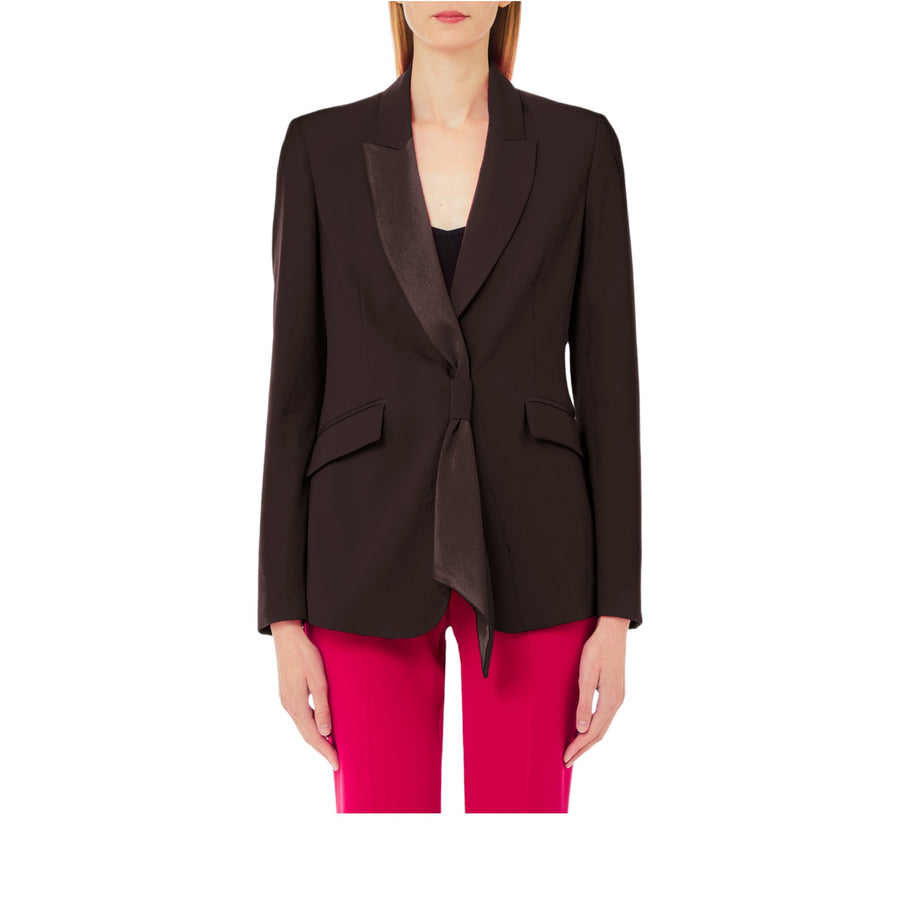 Blazer donna da completo in envers satin