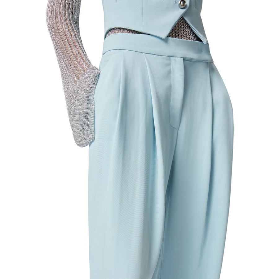 Pantaloni donna larghi eleganti con pinces