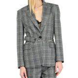 Blazer donna in principe di galles