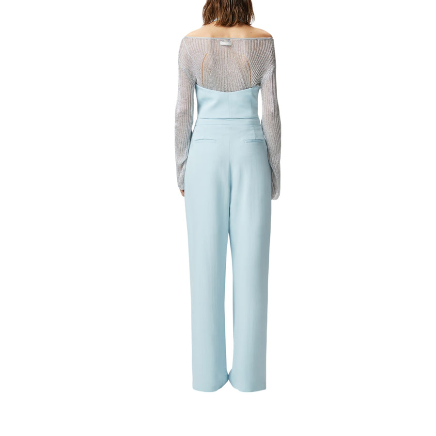 Pantaloni donna larghi eleganti con pinces