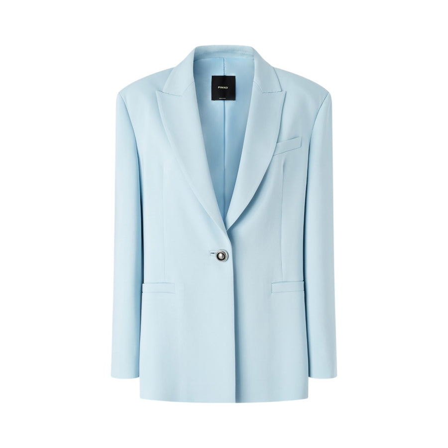 Blazer donna monopetto cady con bottone gioiello