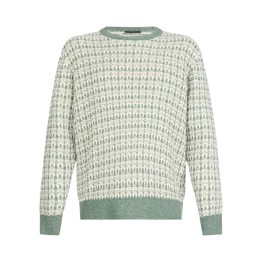 Maglia uomo jacquard in ciniglia