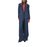 Cappotto donna doppiopetto in misto lana