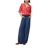 Jeans donna a gamba ampia