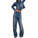 Pantaloni donna wide-leg con zip