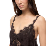 Top donna lingerie con pizzo