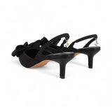 Scarpa donna con Tacco Slingback con Fiocco Satinato