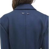 Cappotto donna doppiopetto in misto lana