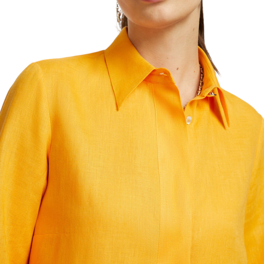 Camicia donna relaxed fit in lino