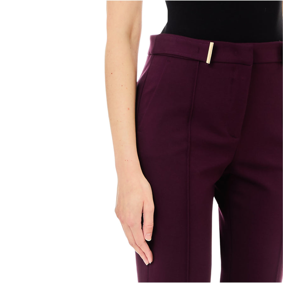 Pantaloni donna flare stretch