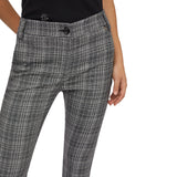 Pantaloni donna flare in principe di galles