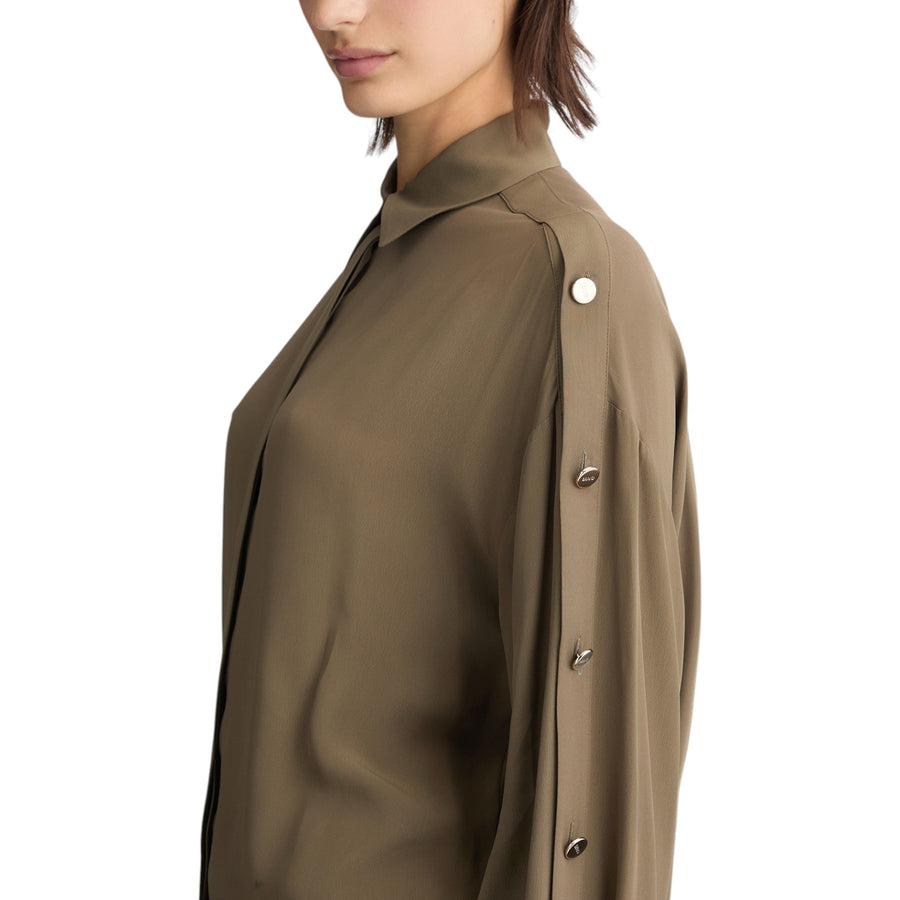 Camicia donna in crêpe de chine