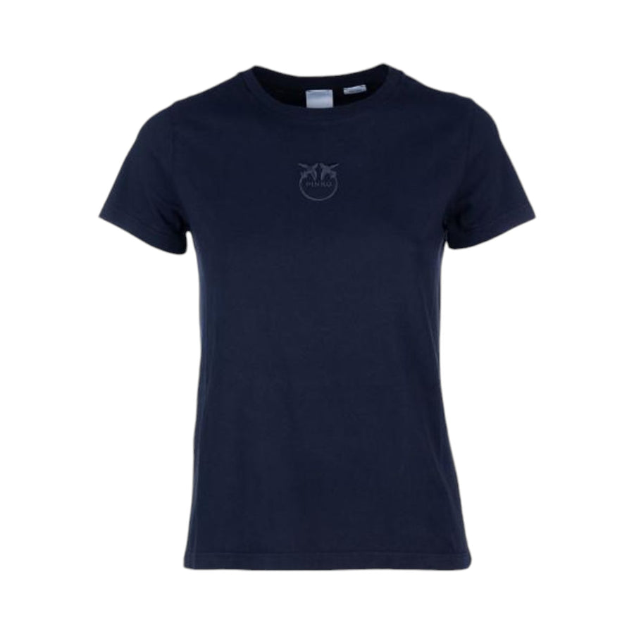 T-shirt donna maniche corte logo ricamato