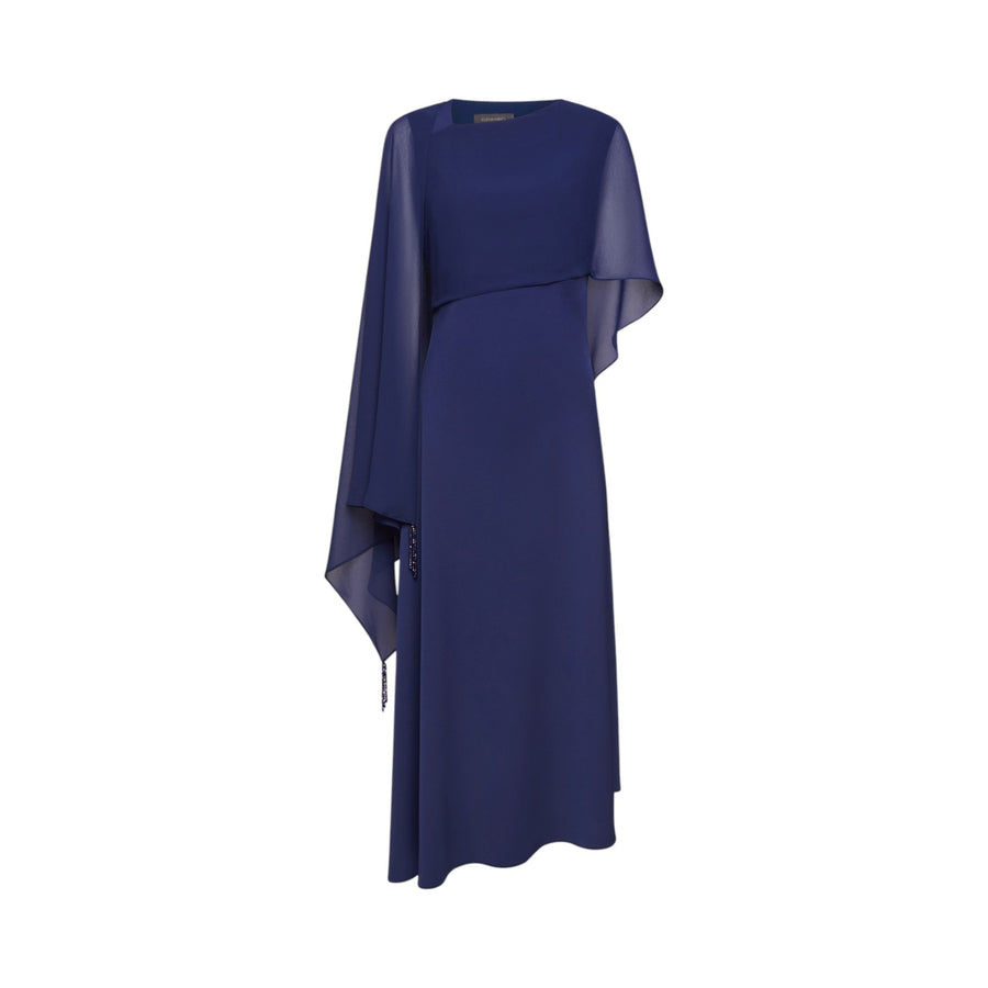 Abito donna lungo elegante con stola
