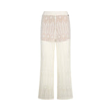 Pantaloni donna in maglia traforata