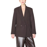 Giacca donna over doppiopetto