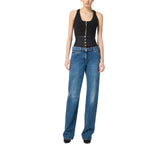 Jeans donna con vita in neoprene