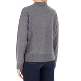 Maglia donna a maniche lunghe con colletto a girocollo