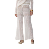 Pantaloni donna in maglia traforata