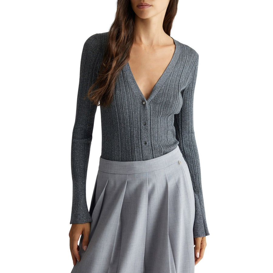 Cardigan donna in maglia lurex®