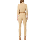 Pantaloni donna in tessuto tecnico bielastico con cintura