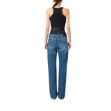 Jeans donna con vita in neoprene
