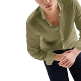 Camicia Uomo Lino Collo alla Francese QB24