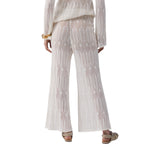 Pantaloni donna in maglia traforata
