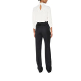 Blusa donna in georgette con cravattino