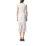 Abito donna  midi senza maniche in pizzo