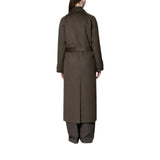 Cappotto donna in misto lana con cintura