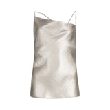 Top donna in crêpe laminato