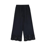 Pantaloni donna ricamati