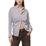 Camicia donna a righe con nodo