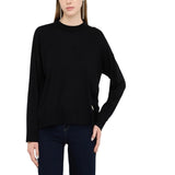 Maglia donna a maniche lunghe con colletto a girocollo