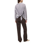 Camicia donna a righe con nodo