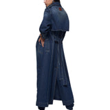 Cappotto donna lungo in denim