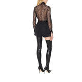 Camicia donna in pizzo floreale